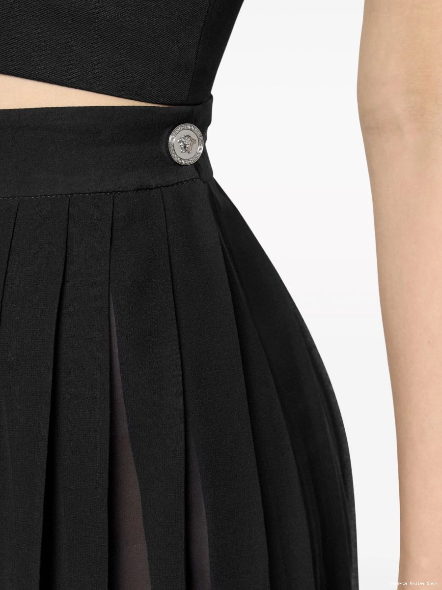 Affordable Women skirt silk pleated Versace mini 0717